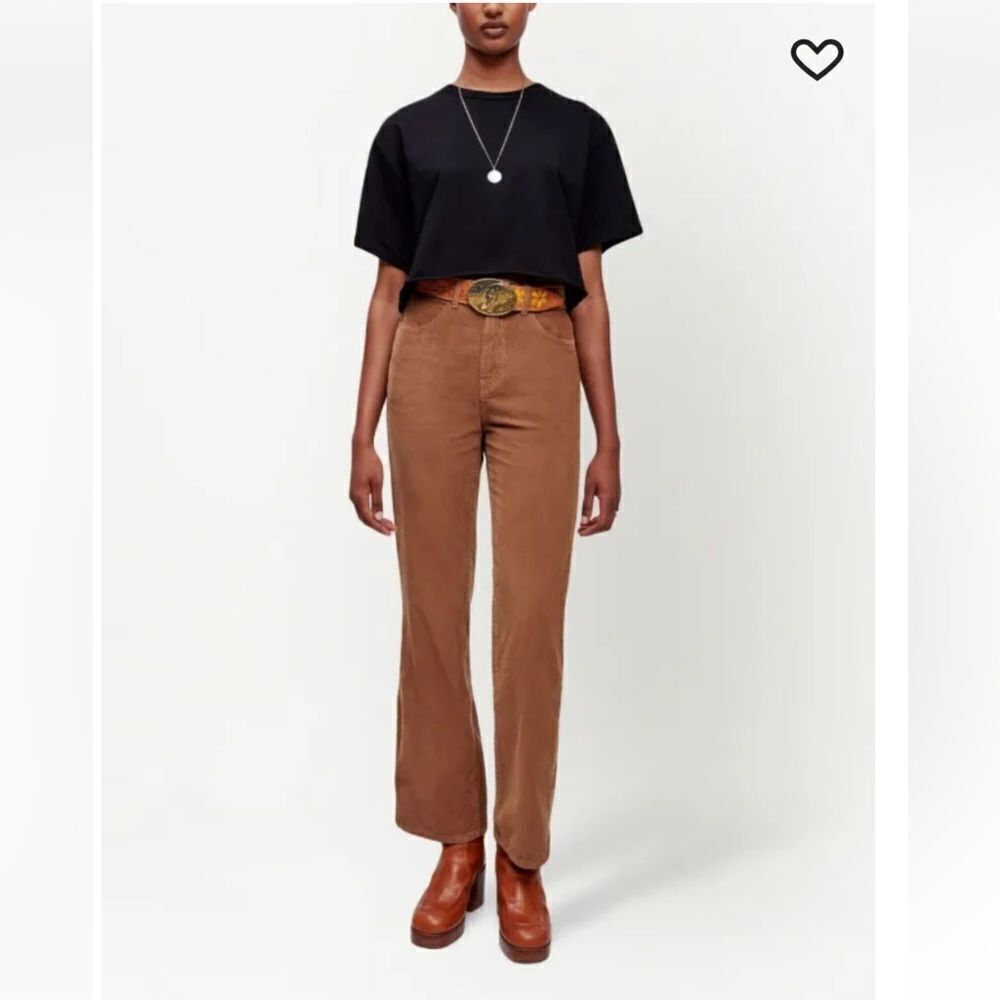 Re/Done Redone 70s Flared Corduroy Trousers Women’s Size 26 Ginger Cord